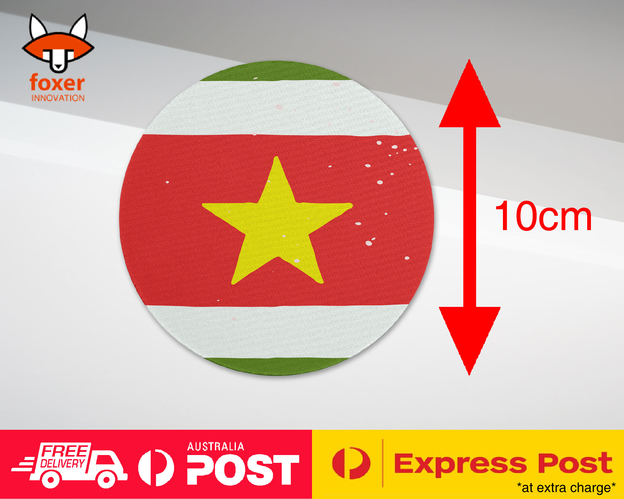 COASTER COFFEE DRINKING MAT|SURINAME COUNTRY FLAG 315