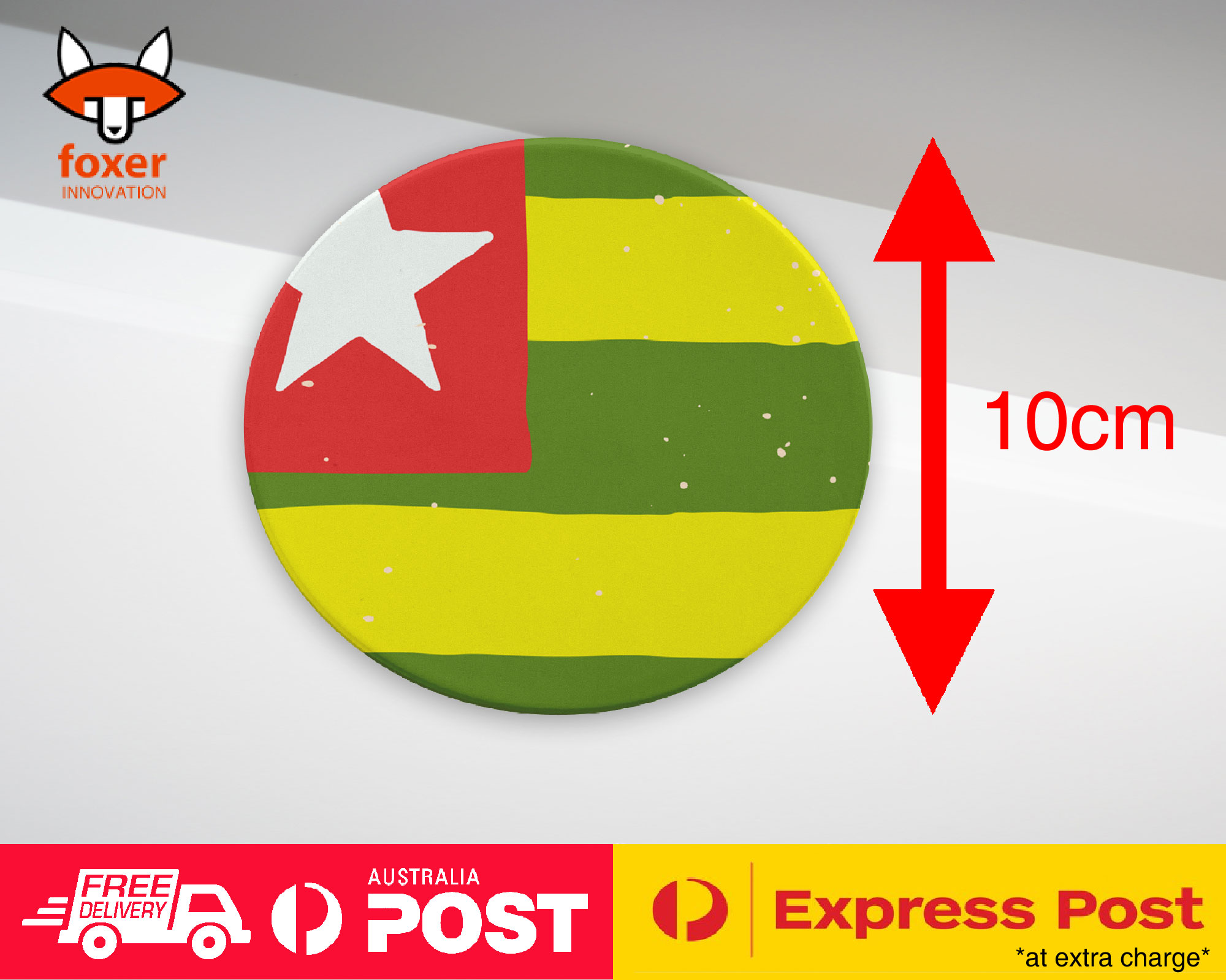 COASTER COFFEE DRINKING MAT|TOGO COUNTRY FLAG 324