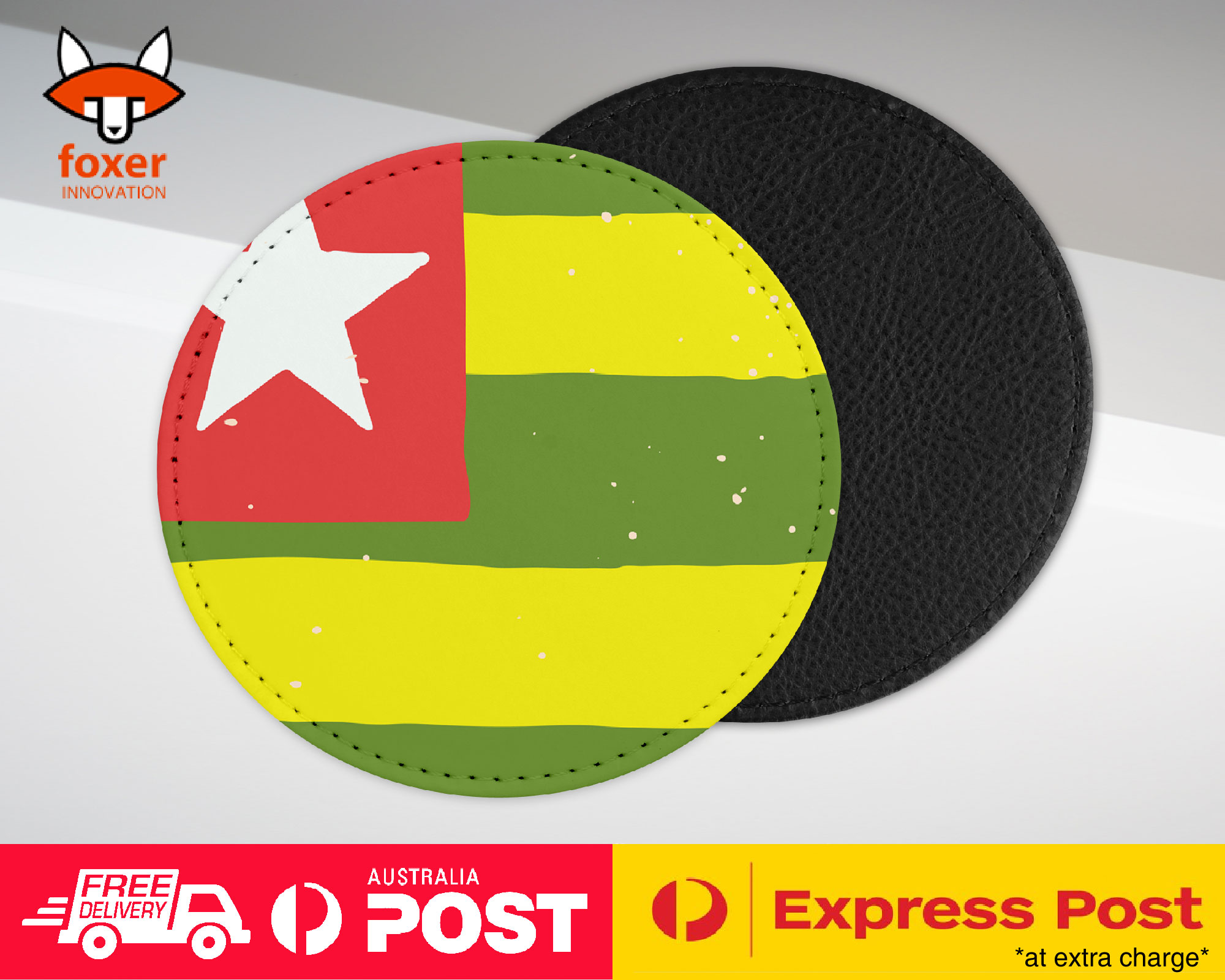 COASTER COFFEE DRINKING MAT|TOGO COUNTRY FLAG 324