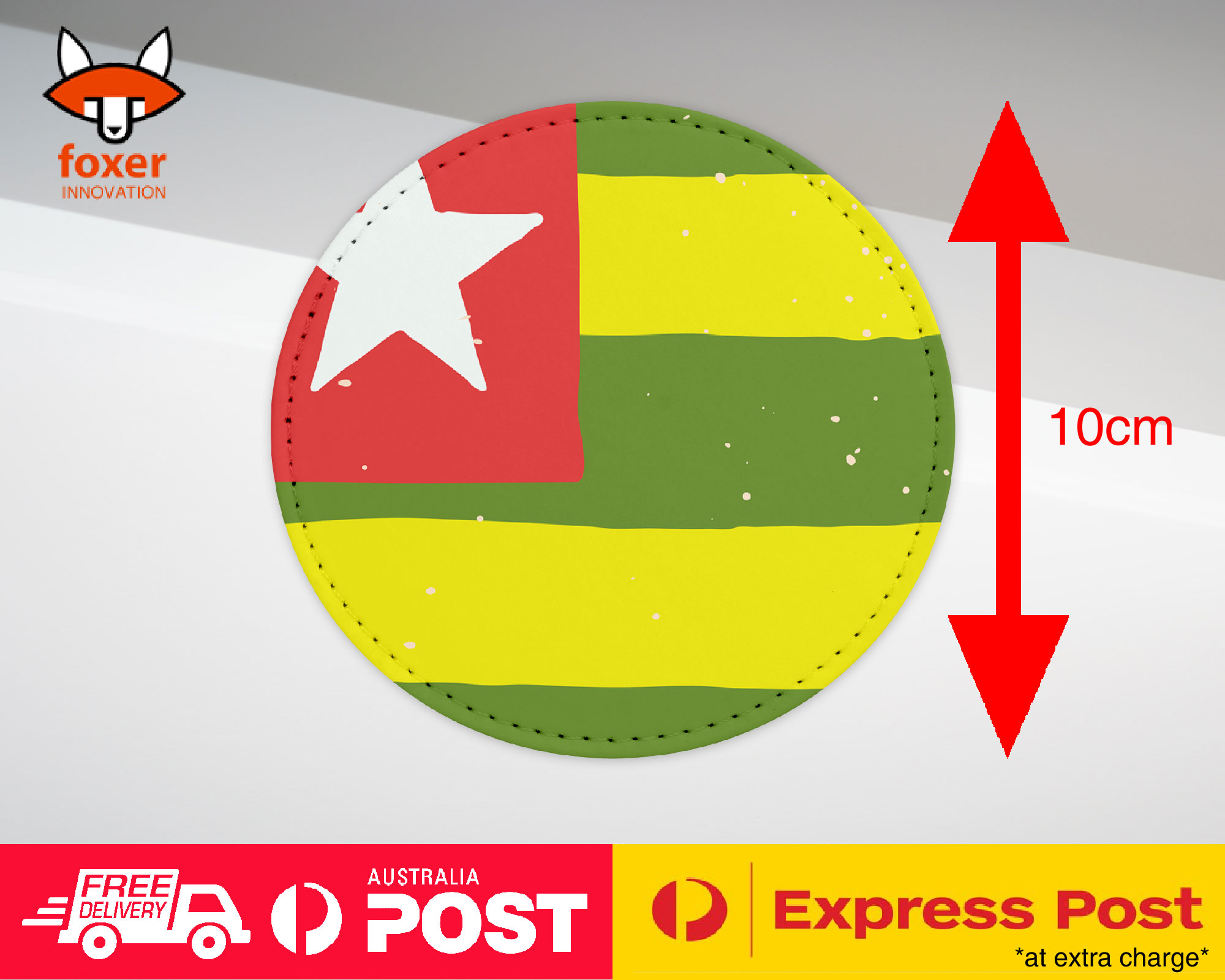 COASTER COFFEE DRINKING MAT|TOGO COUNTRY FLAG 324