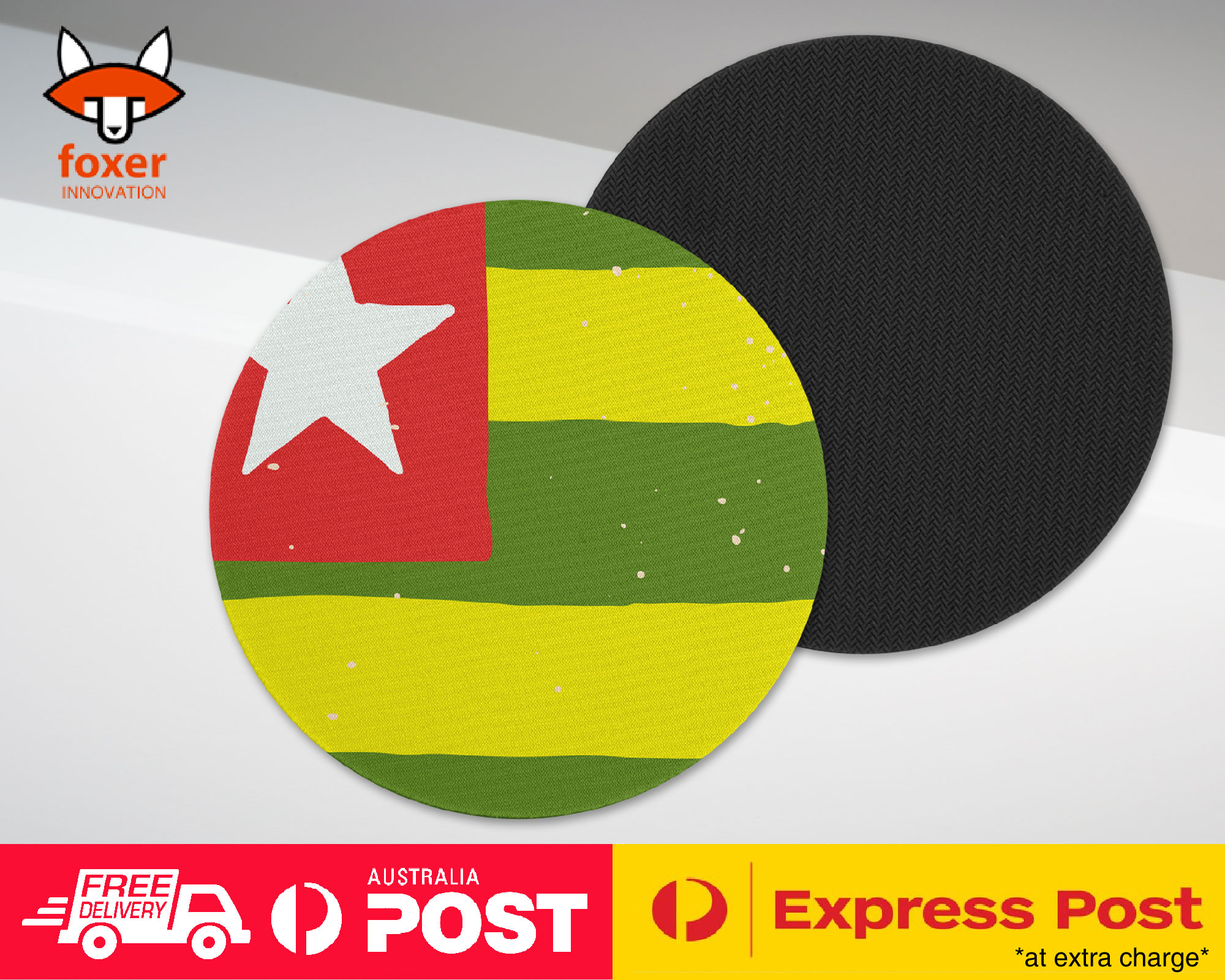 COASTER COFFEE DRINKING MAT|TOGO COUNTRY FLAG 324