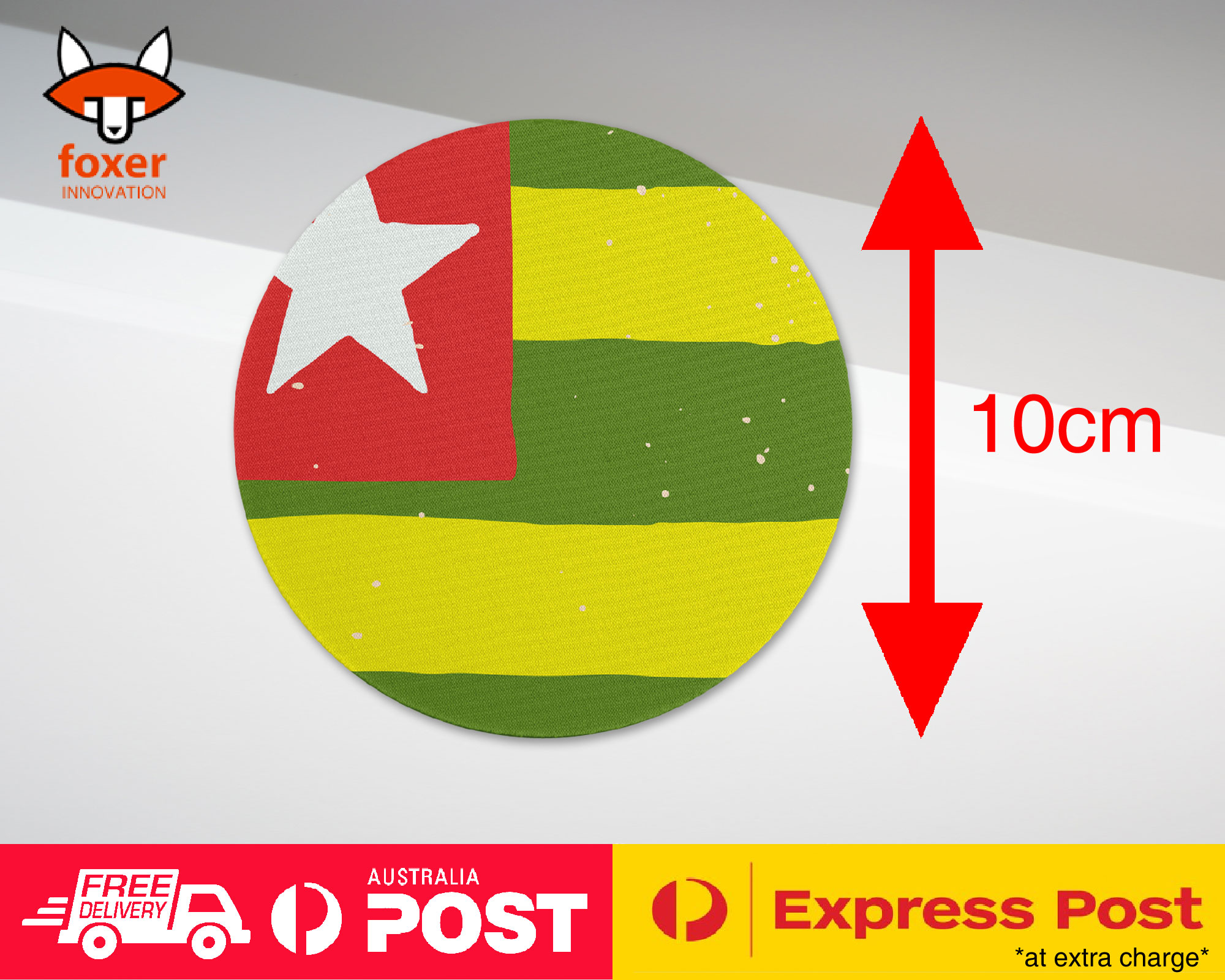 COASTER COFFEE DRINKING MAT|TOGO COUNTRY FLAG 324