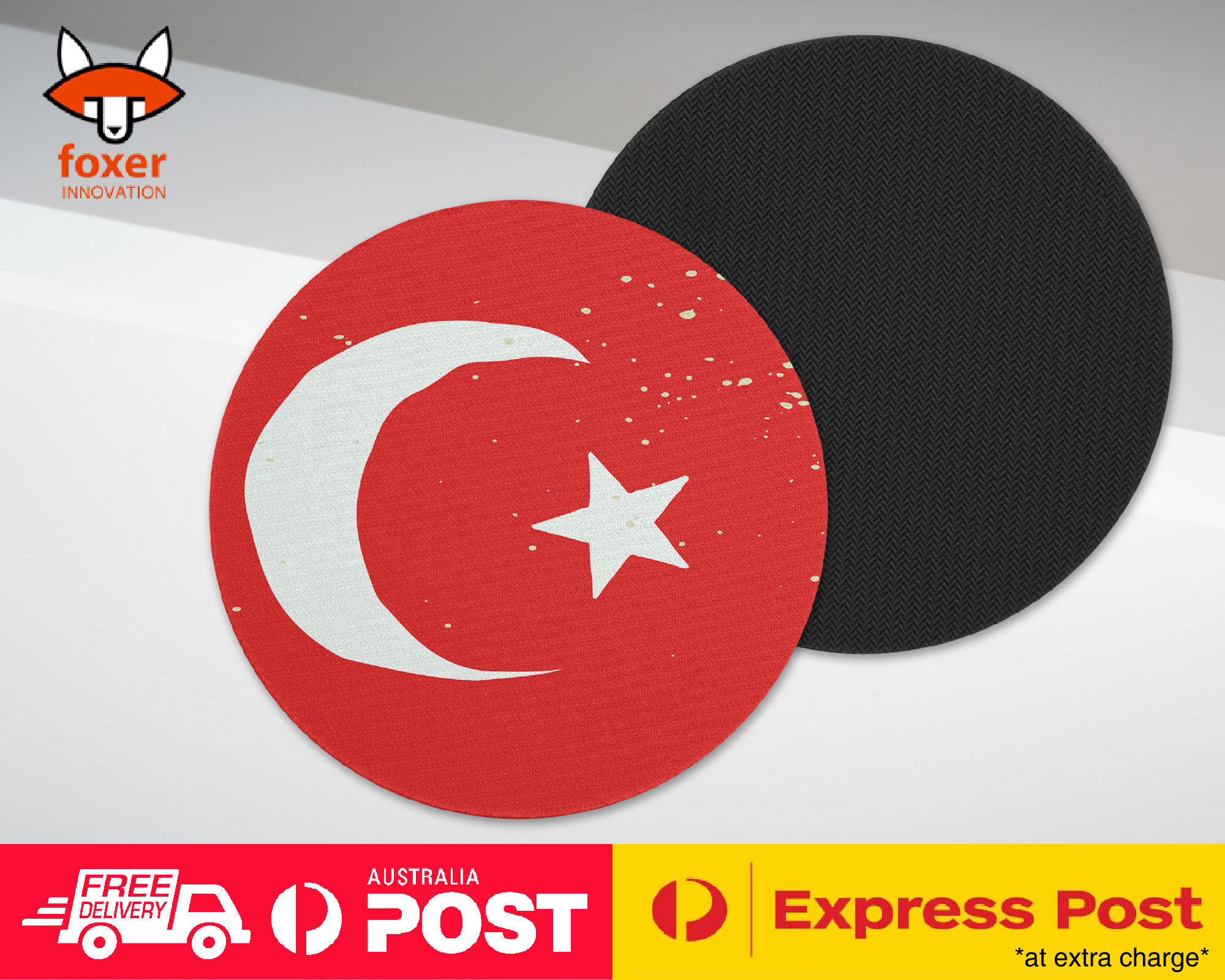 COASTER COFFEE DRINKING MAT|TURKEY COUNTRY FLAG 327