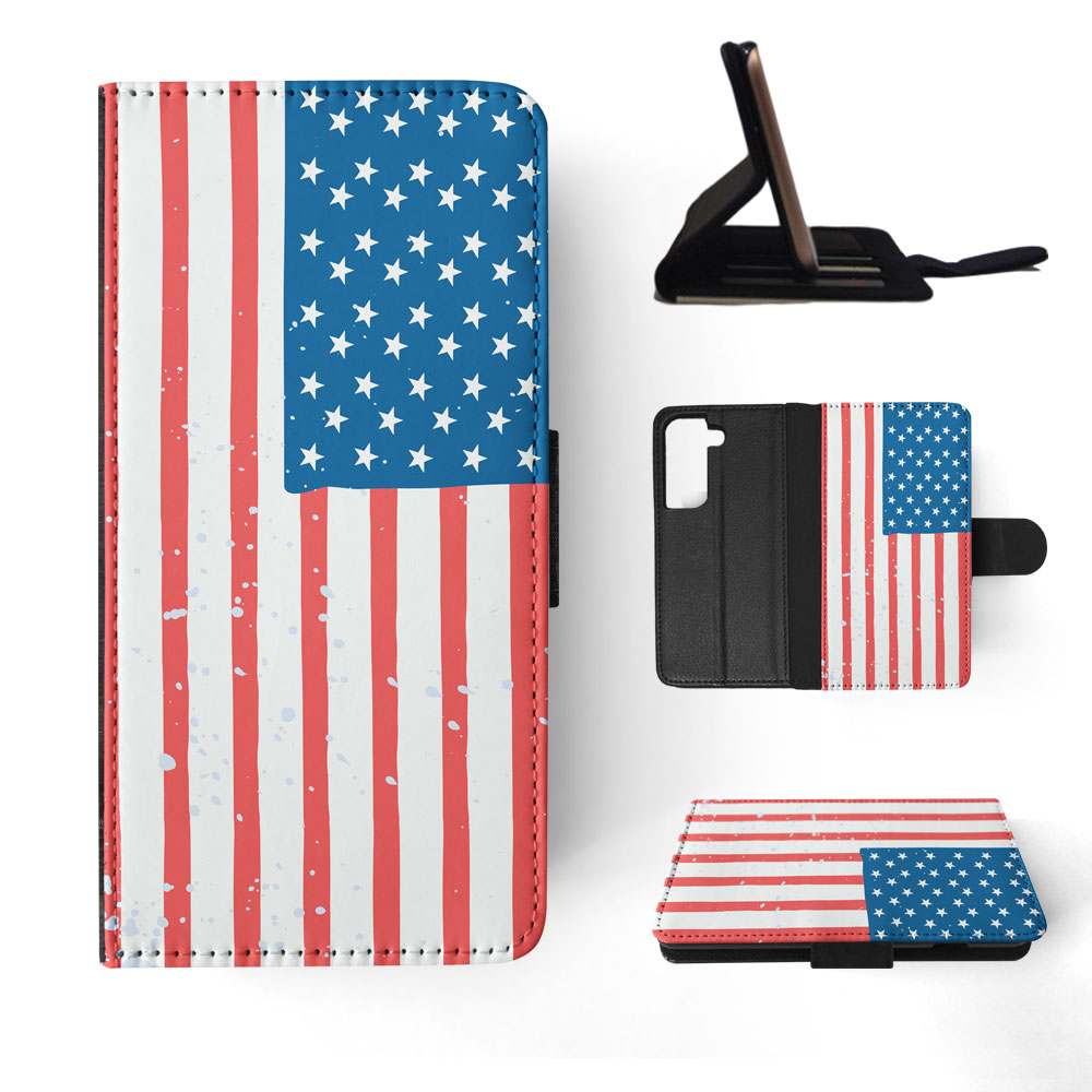 FLIP CASE FOR SAMSUNG GALAXY|UNITED STATES OF AMERICA FLAG #2 - Picture 46 of 120