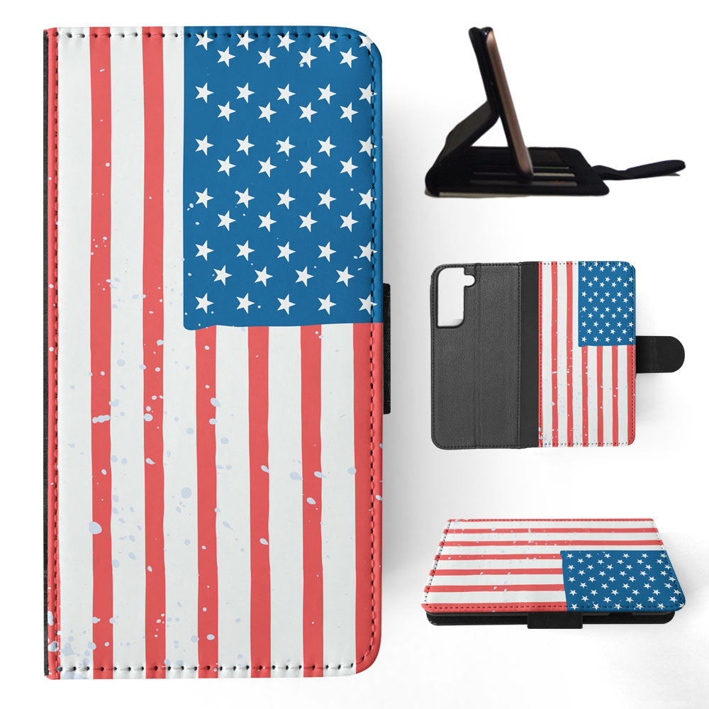 FLIP CASE FOR SAMSUNG GALAXY|UNITED STATES OF AMERICA FLAG #2 - Picture 41 of 120