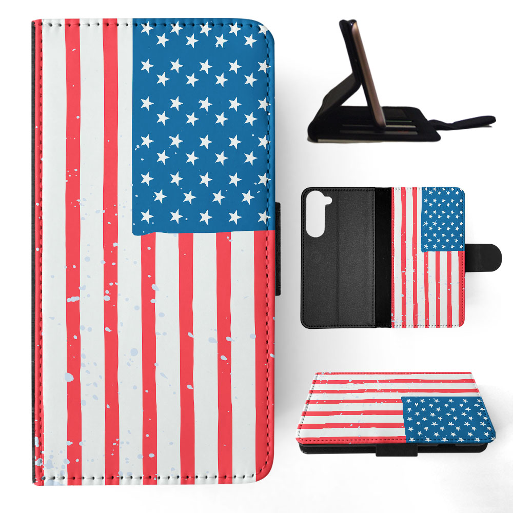 FLIP CASE FOR SAMSUNG GALAXY|UNITED STATES OF AMERICA FLAG #2 - Picture 26 of 120