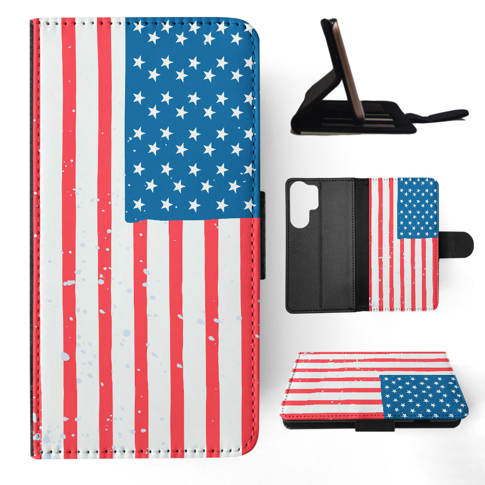 FLIP CASE FOR SAMSUNG GALAXY|UNITED STATES OF AMERICA FLAG #2 - Picture 21 of 120