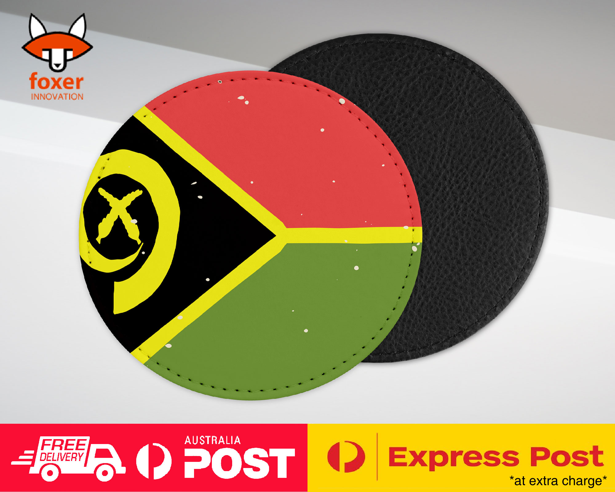 COASTER COFFEE DRINKING MAT|VANUATU COUNTRY FLAG 335