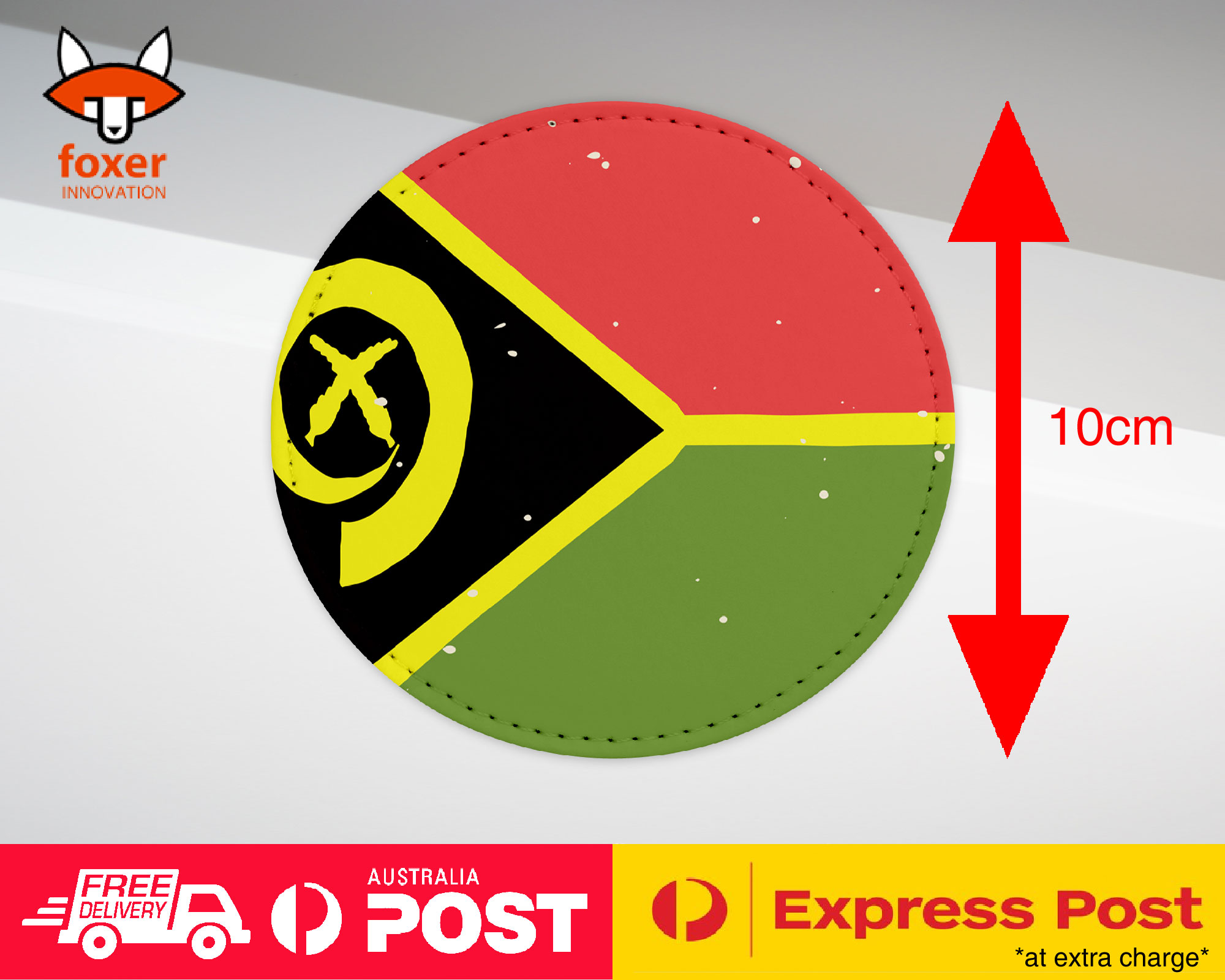 COASTER COFFEE DRINKING MAT|VANUATU COUNTRY FLAG 335