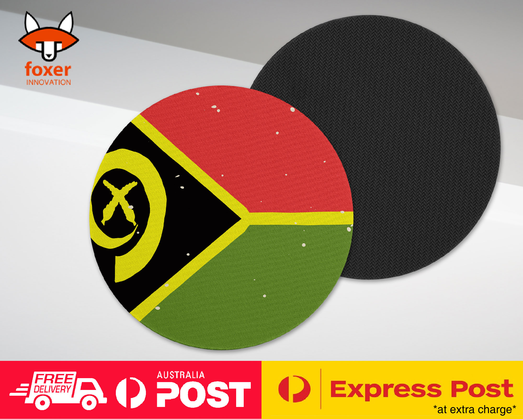 COASTER COFFEE DRINKING MAT|VANUATU COUNTRY FLAG 335