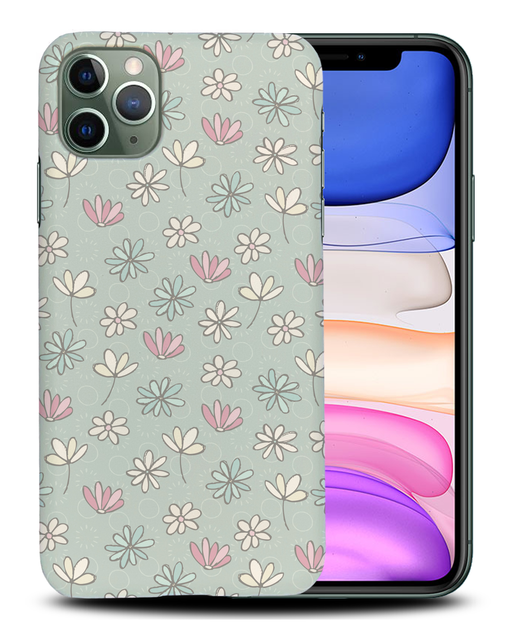 CASE COVER FOR APPLE IPHONE|FLOWER PATTERN 7 - Picture 22 of 44