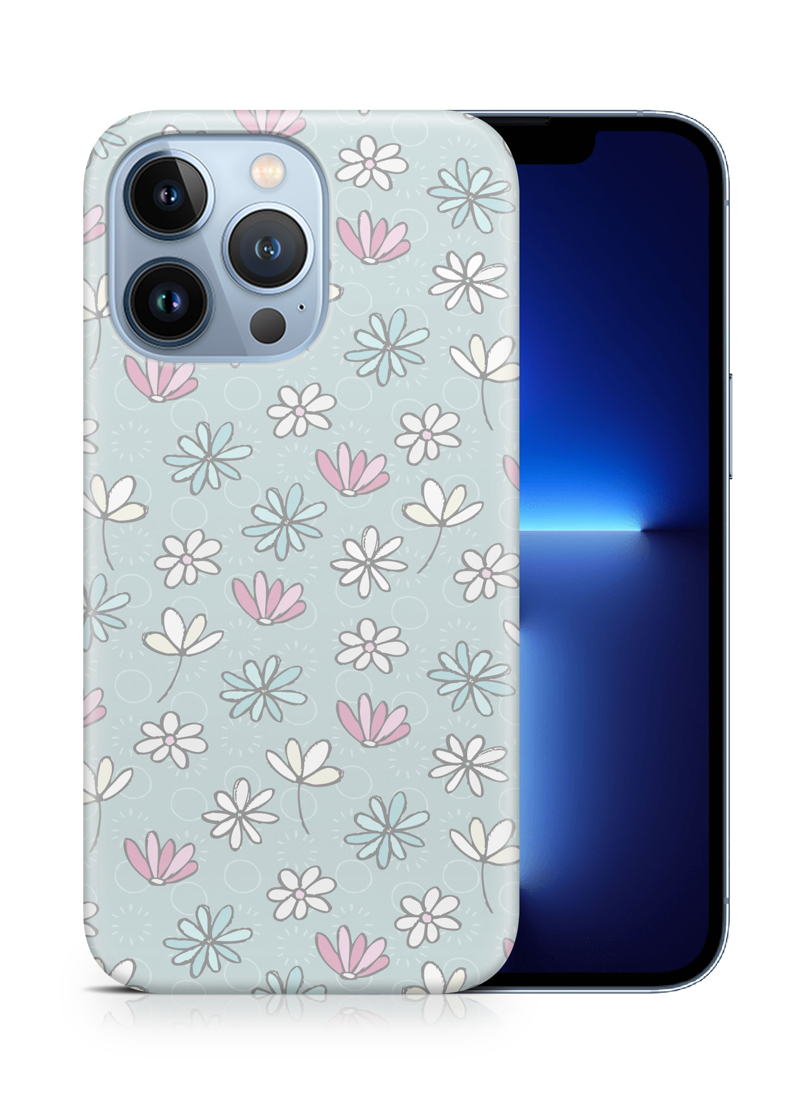CASE COVER FOR APPLE IPHONE|FLOWER PATTERN 7 - Picture 15 of 44