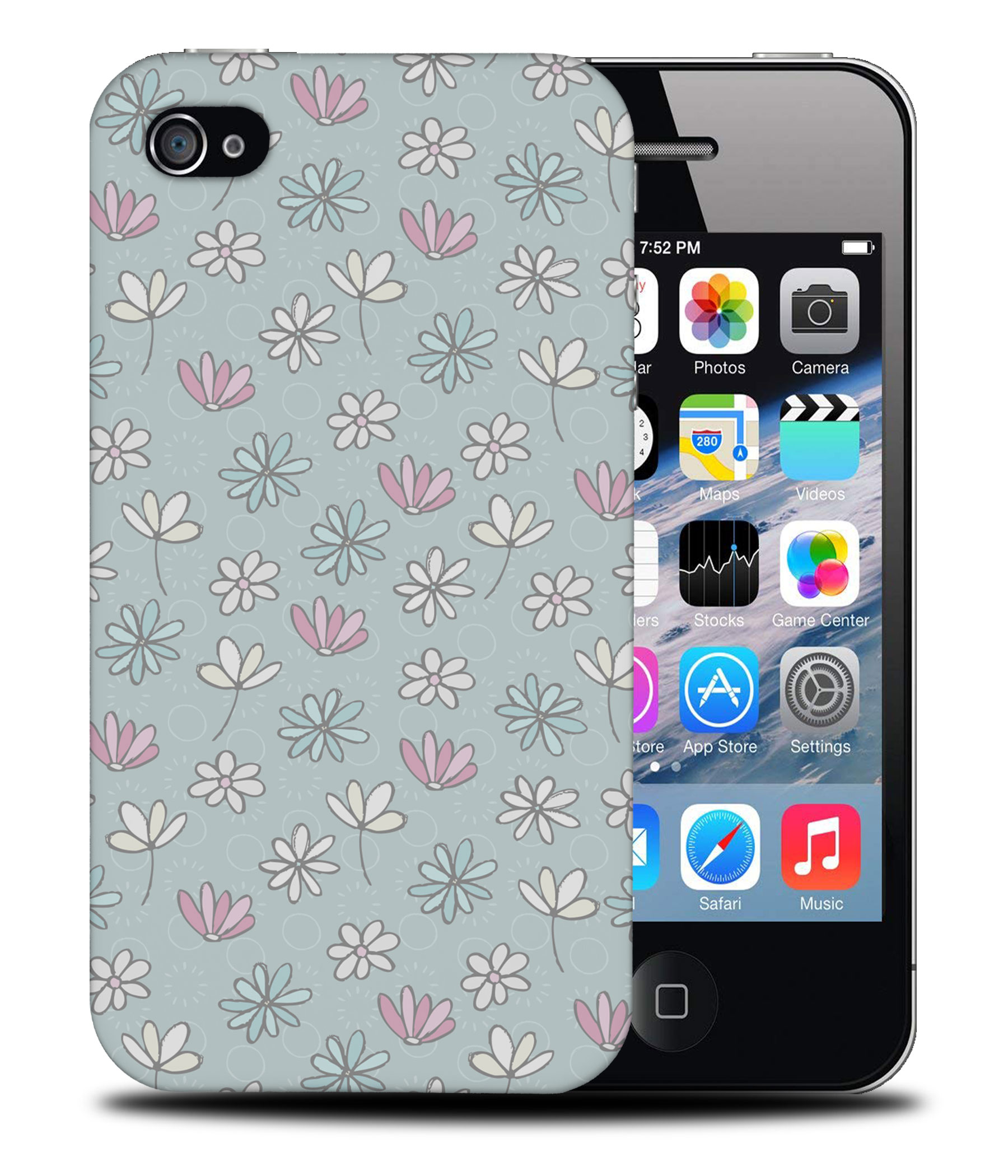 CASE COVER FOR APPLE IPHONE|FLOWER PATTERN 7 - Picture 40 of 44