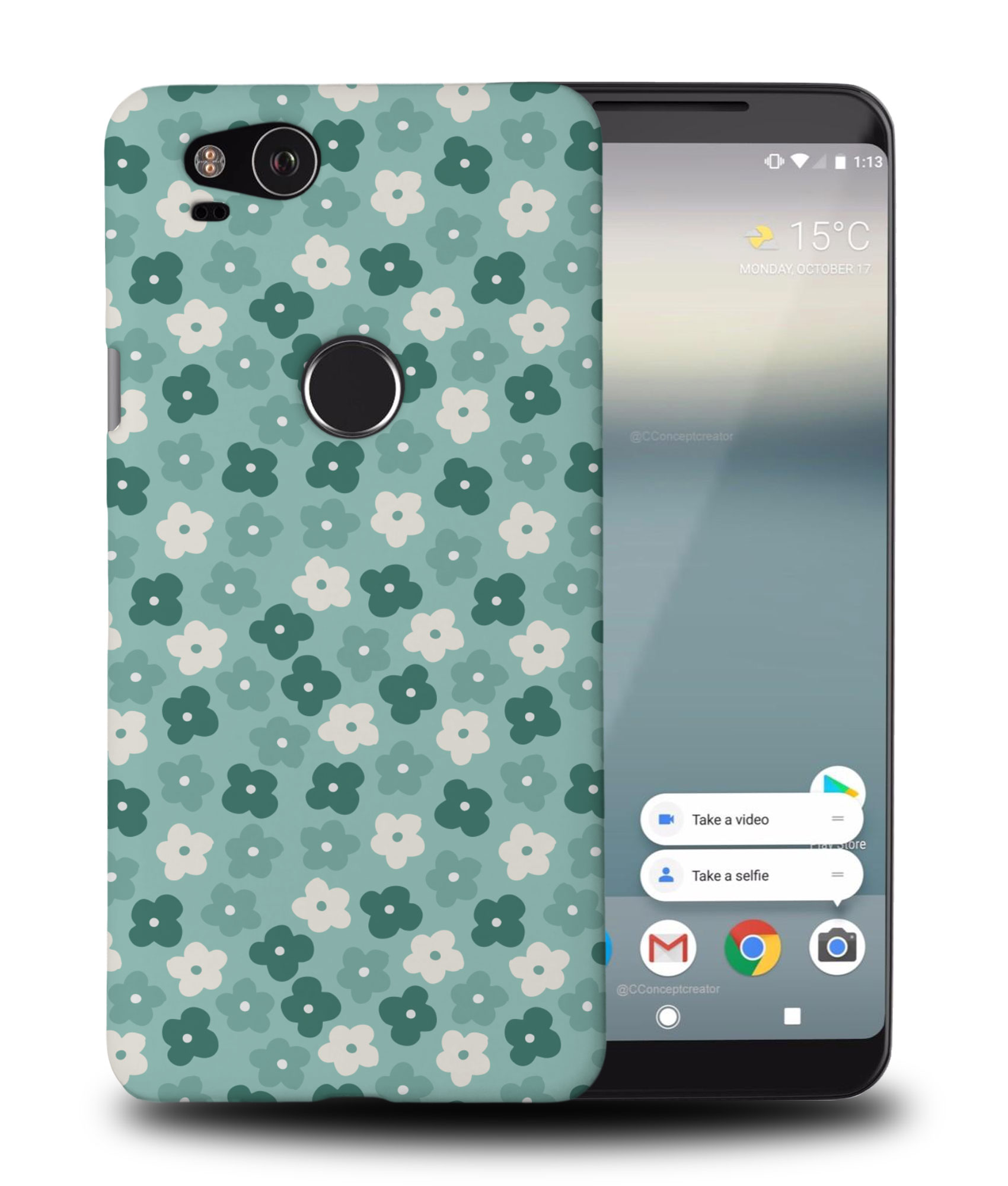 CASE COVER FOR GOOGLE PIXEL|FLOWER PATTERN 13 - Picture 9 of 11