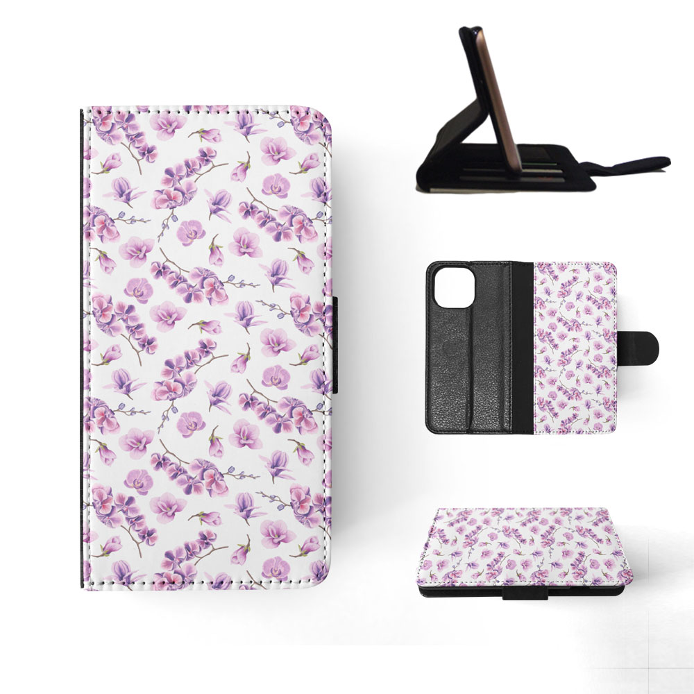 FLIP CASE FOR APPLE IPHONE|FLOWER PATTERN 15 - Picture 81 of 193