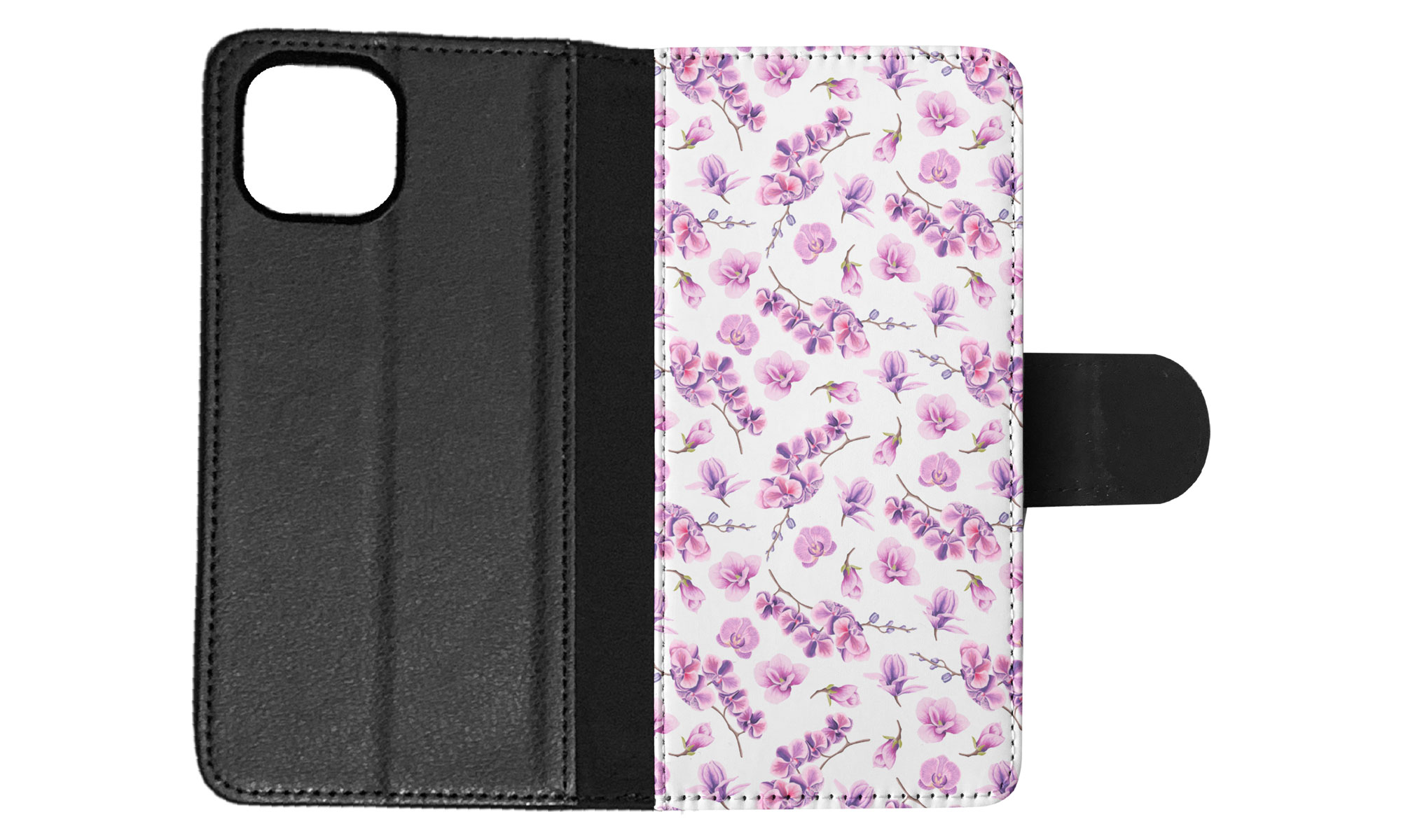 FLIP CASE FOR APPLE IPHONE|FLOWER PATTERN 15 - Picture 59 of 193