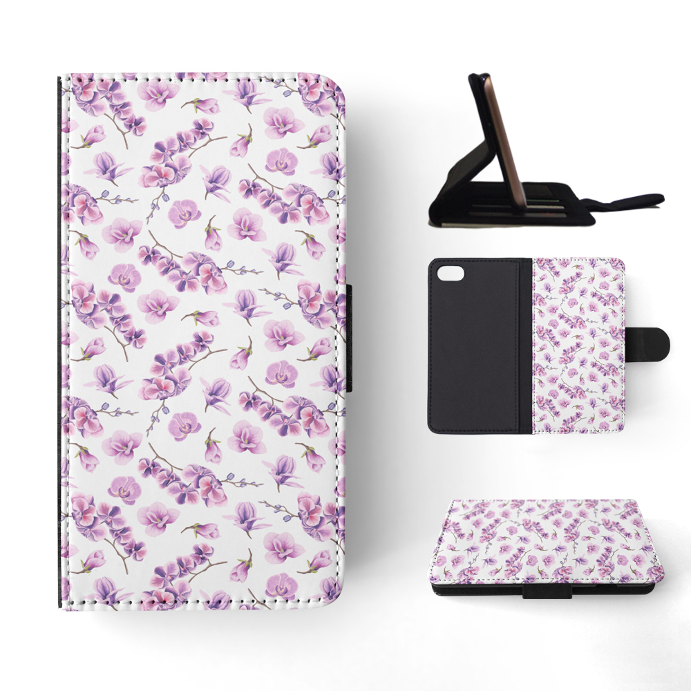 FLIP CASE FOR APPLE IPHONE|FLOWER PATTERN 15 - Picture 134 of 193