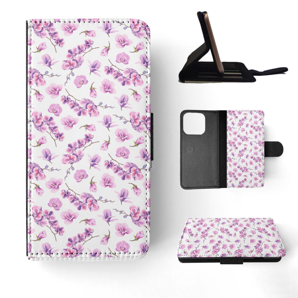 FLIP CASE FOR APPLE IPHONE|FLOWER PATTERN 15 - Picture 31 of 193