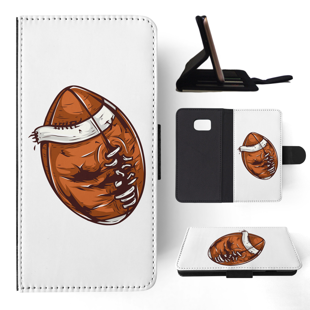 FLIP CASE FOR SAMSUNG GALAXY|AMERICAN FOOTBALL WITH FACE 3 - Picture 111 of 120