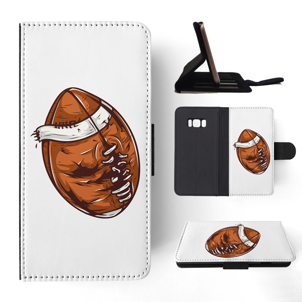 FLIP CASE FOR SAMSUNG GALAXY|AMERICAN FOOTBALL WITH FACE 3 - Picture 106 of 120