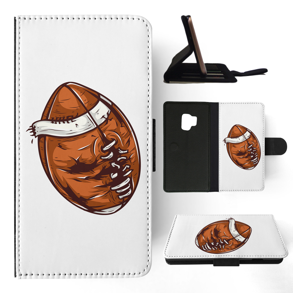 FLIP CASE FOR SAMSUNG GALAXY|AMERICAN FOOTBALL WITH FACE 3 - Picture 91 of 120