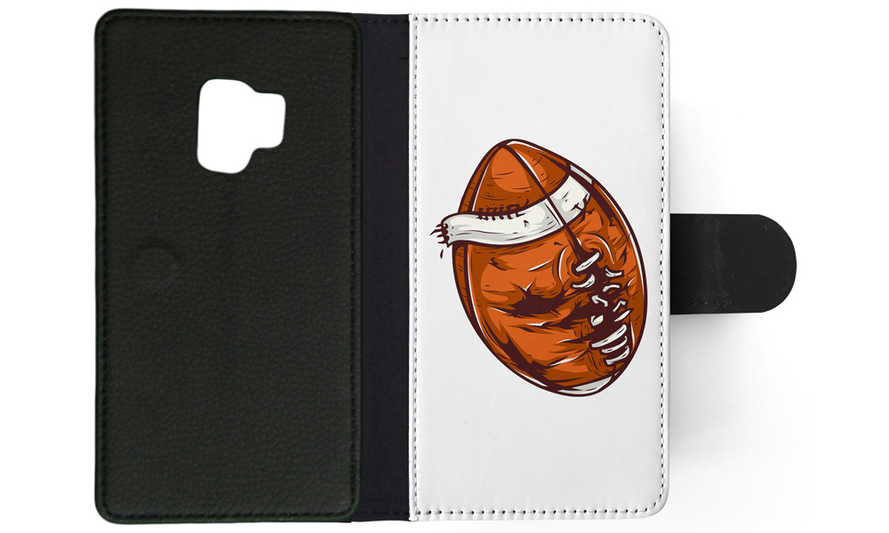 FLIP CASE FOR SAMSUNG GALAXY|AMERICAN FOOTBALL WITH FACE 3 - Picture 94 of 120