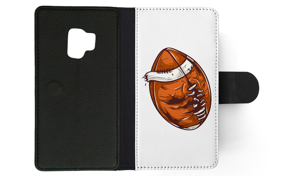 FLIP CASE FOR SAMSUNG GALAXY|AMERICAN FOOTBALL WITH FACE 3 - Picture 99 of 120