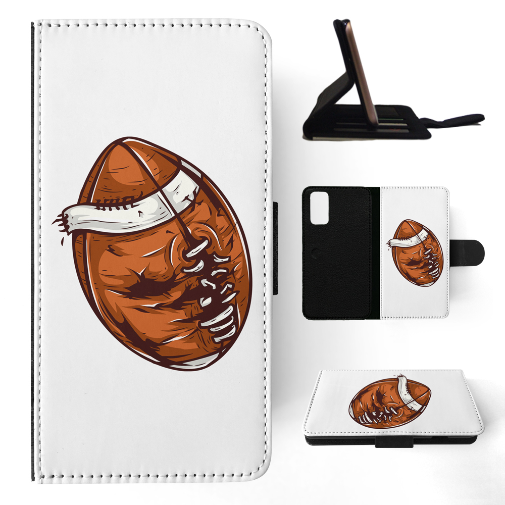 FLIP CASE FOR SAMSUNG GALAXY|AMERICAN FOOTBALL WITH FACE 3 - Picture 76 of 120