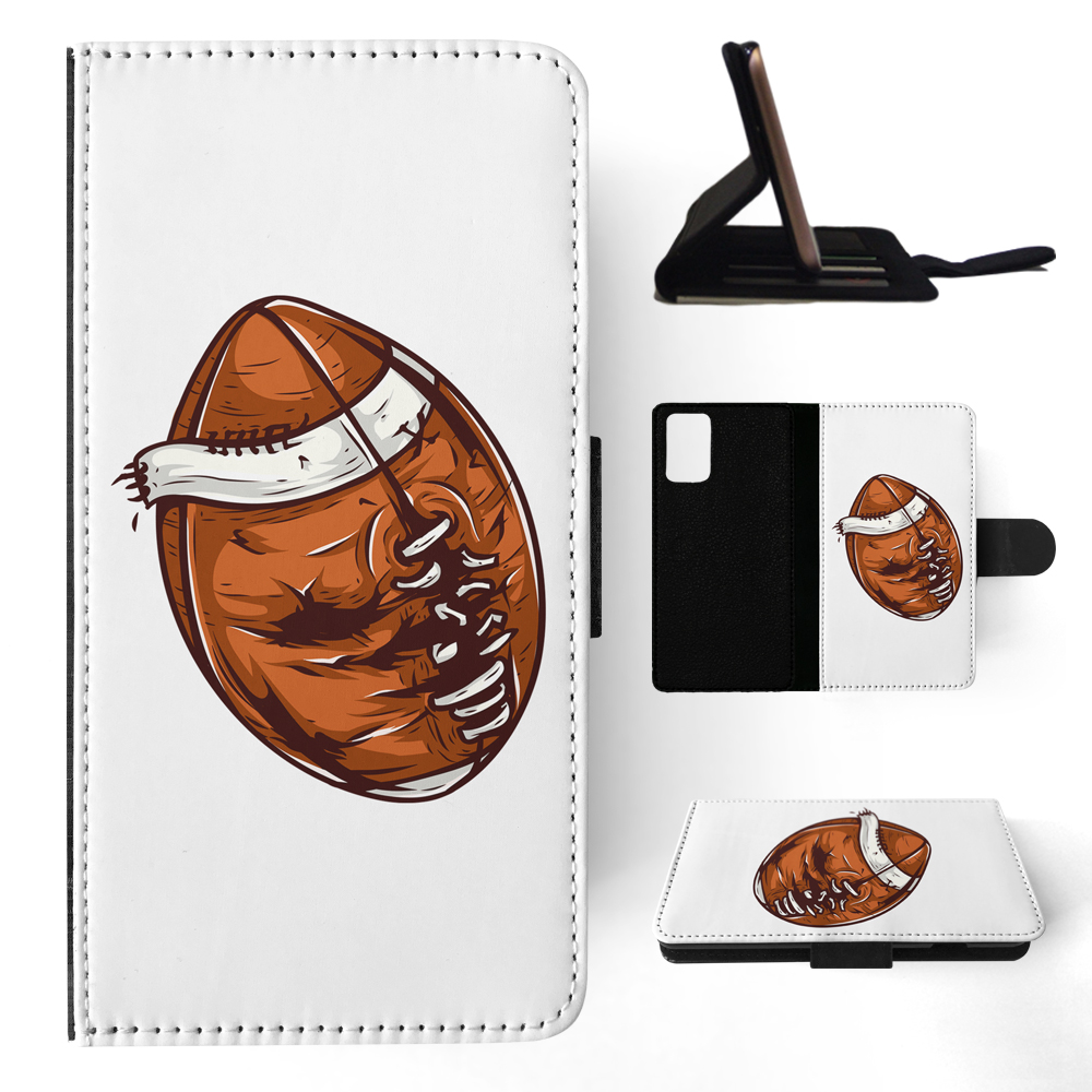 FLIP CASE FOR SAMSUNG GALAXY|AMERICAN FOOTBALL WITH FACE 3 - Picture 71 of 120