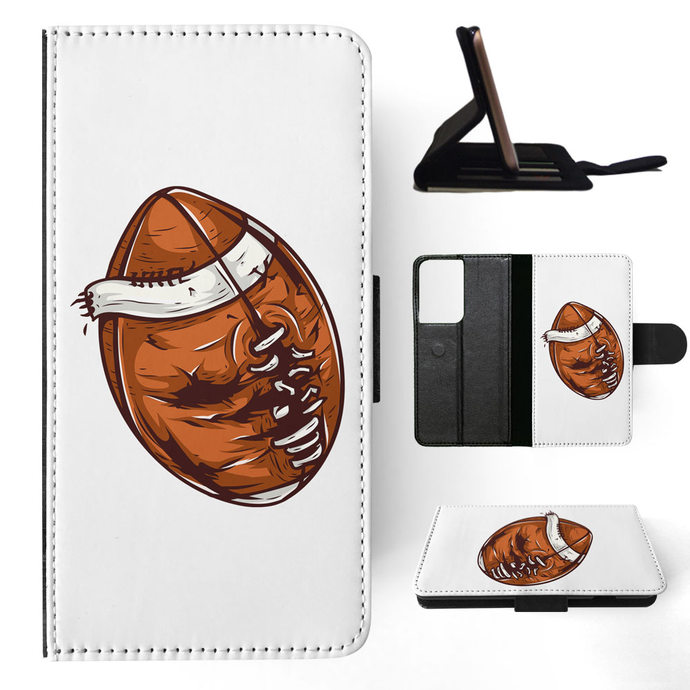 FLIP CASE FOR SAMSUNG GALAXY|AMERICAN FOOTBALL WITH FACE 3 - Picture 51 of 120