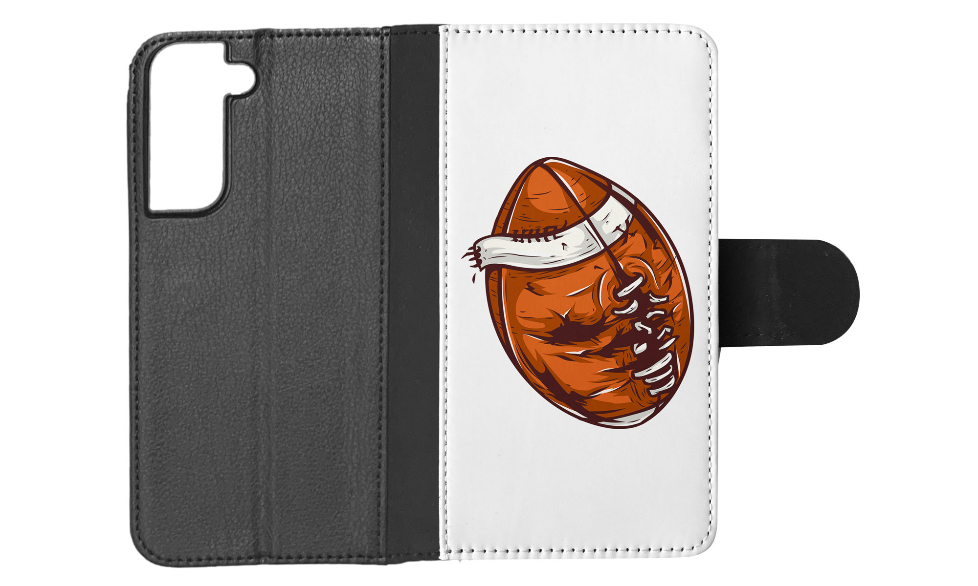 FLIP CASE FOR SAMSUNG GALAXY|AMERICAN FOOTBALL WITH FACE 3 - Picture 44 of 120