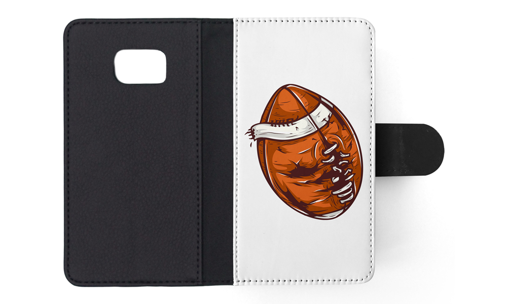 FLIP CASE FOR SAMSUNG GALAXY|AMERICAN FOOTBALL WITH FACE 3 - Picture 119 of 120