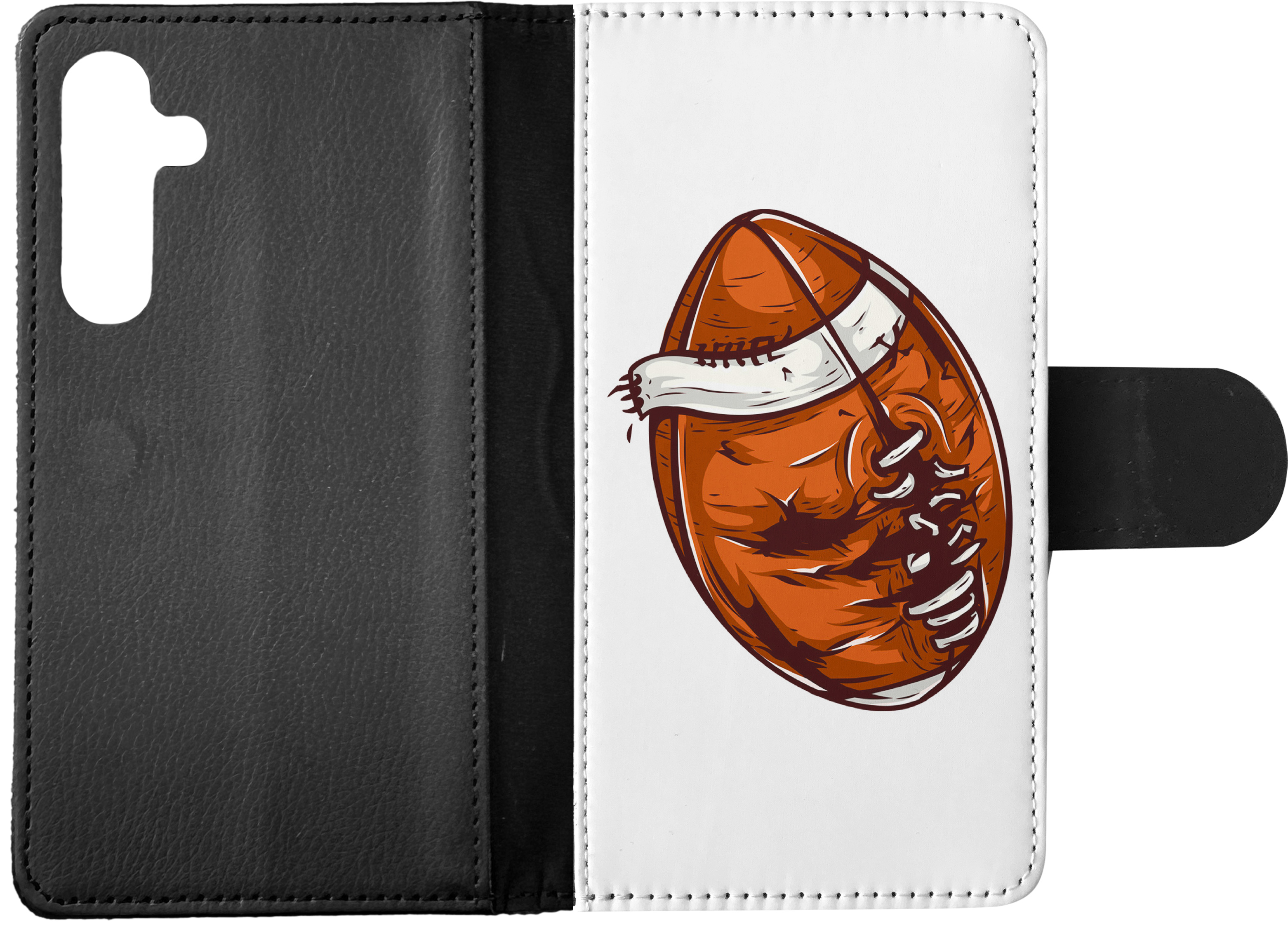 FLIP CASE FOR SAMSUNG GALAXY|AMERICAN FOOTBALL WITH FACE 3 - Picture 14 of 120