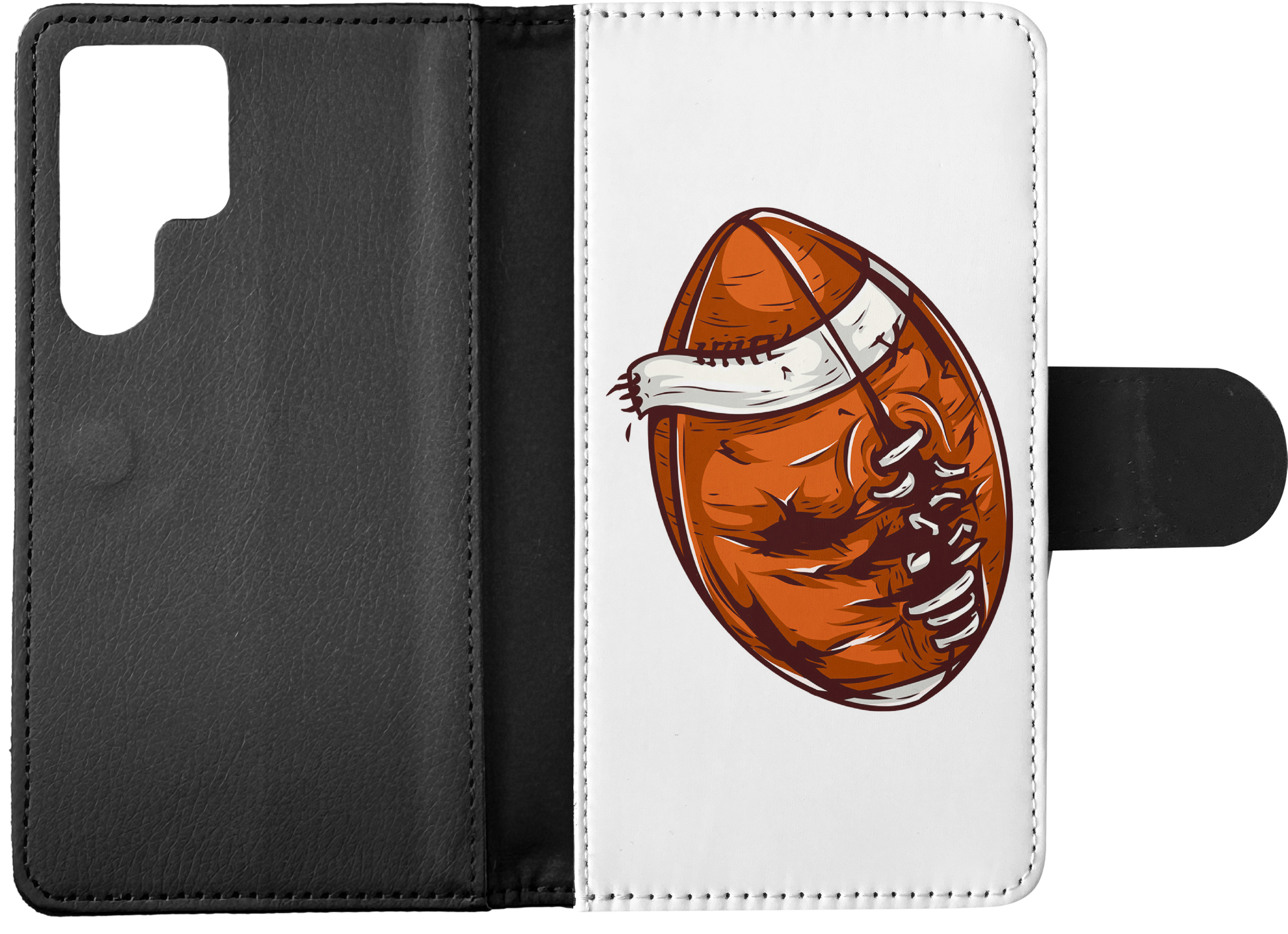 FLIP CASE FOR SAMSUNG GALAXY|AMERICAN FOOTBALL WITH FACE 3 - Picture 9 of 120