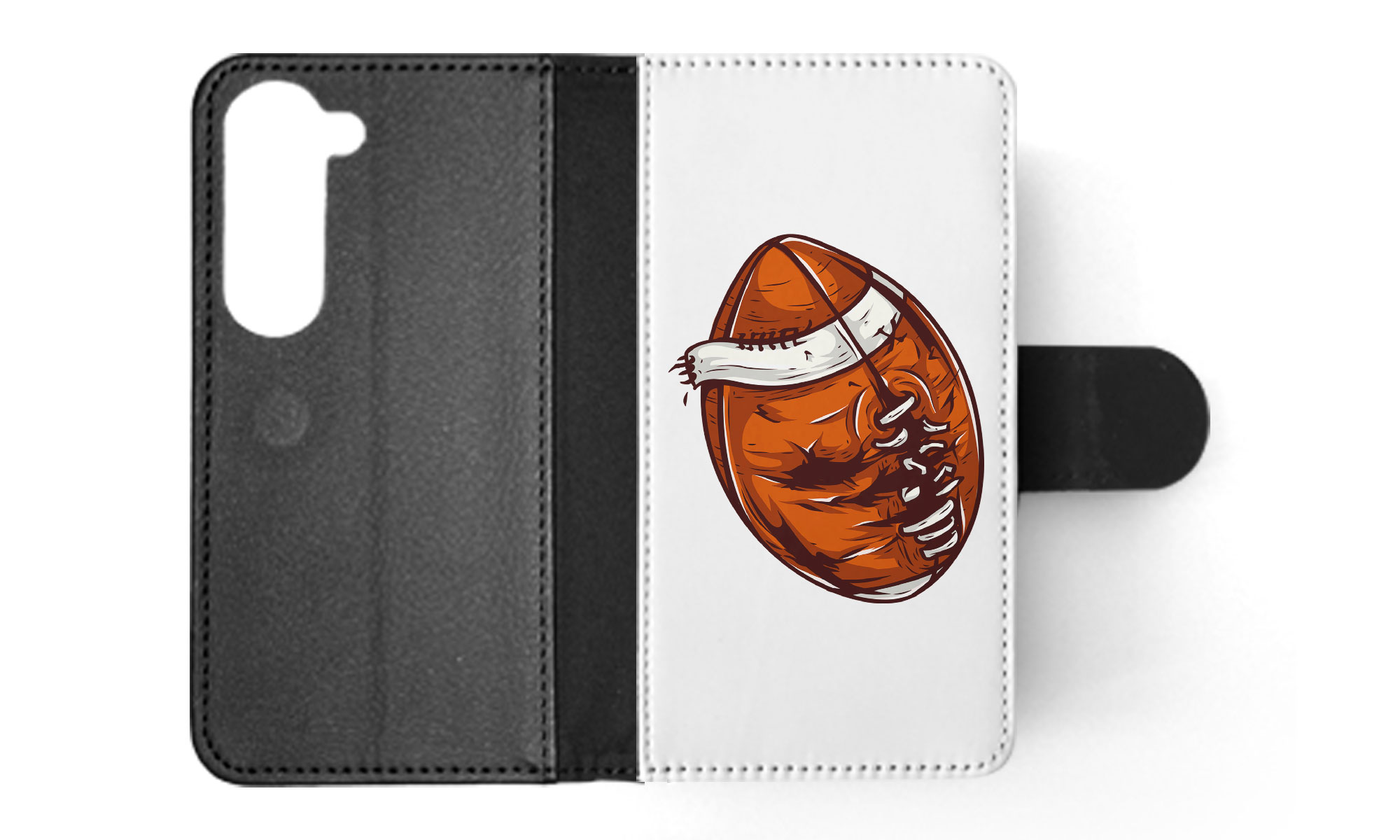 FLIP CASE FOR SAMSUNG GALAXY|AMERICAN FOOTBALL WITH FACE 3 - Picture 34 of 120