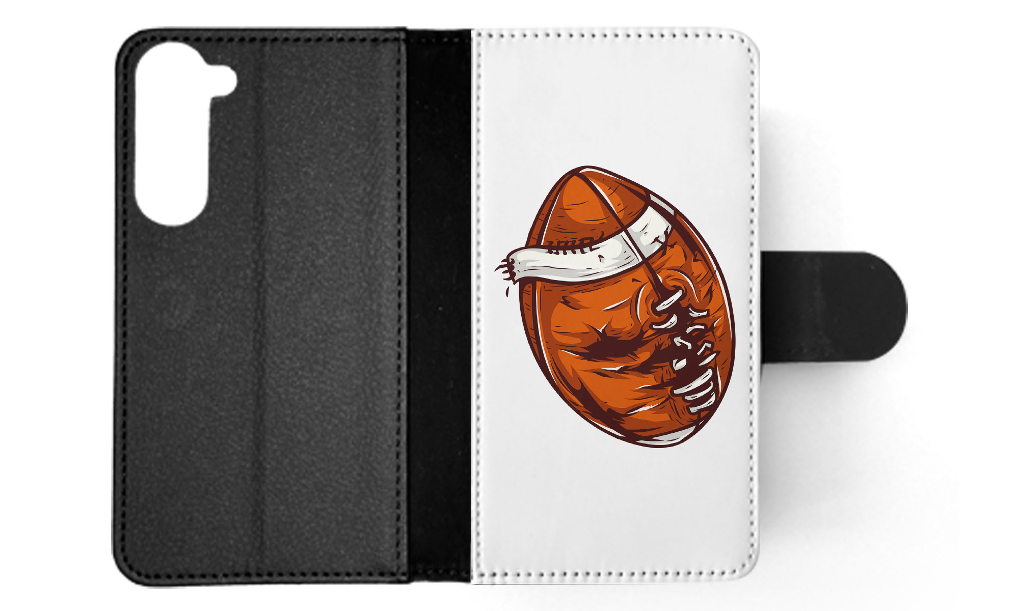 FLIP CASE FOR SAMSUNG GALAXY|AMERICAN FOOTBALL WITH FACE 3 - Picture 29 of 120