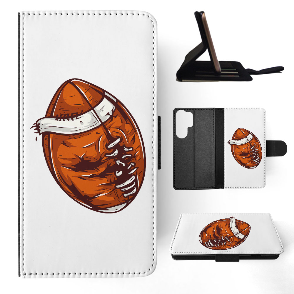 FLIP CASE FOR SAMSUNG GALAXY|AMERICAN FOOTBALL WITH FACE 3 - Picture 21 of 120