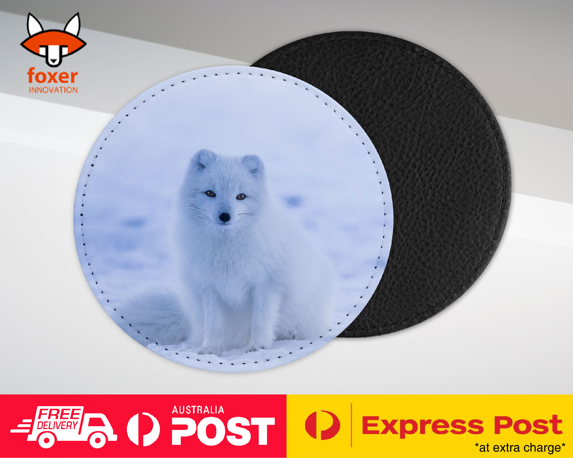 COASTER COFFEE DRINKING MAT|ARTIC FOX 1