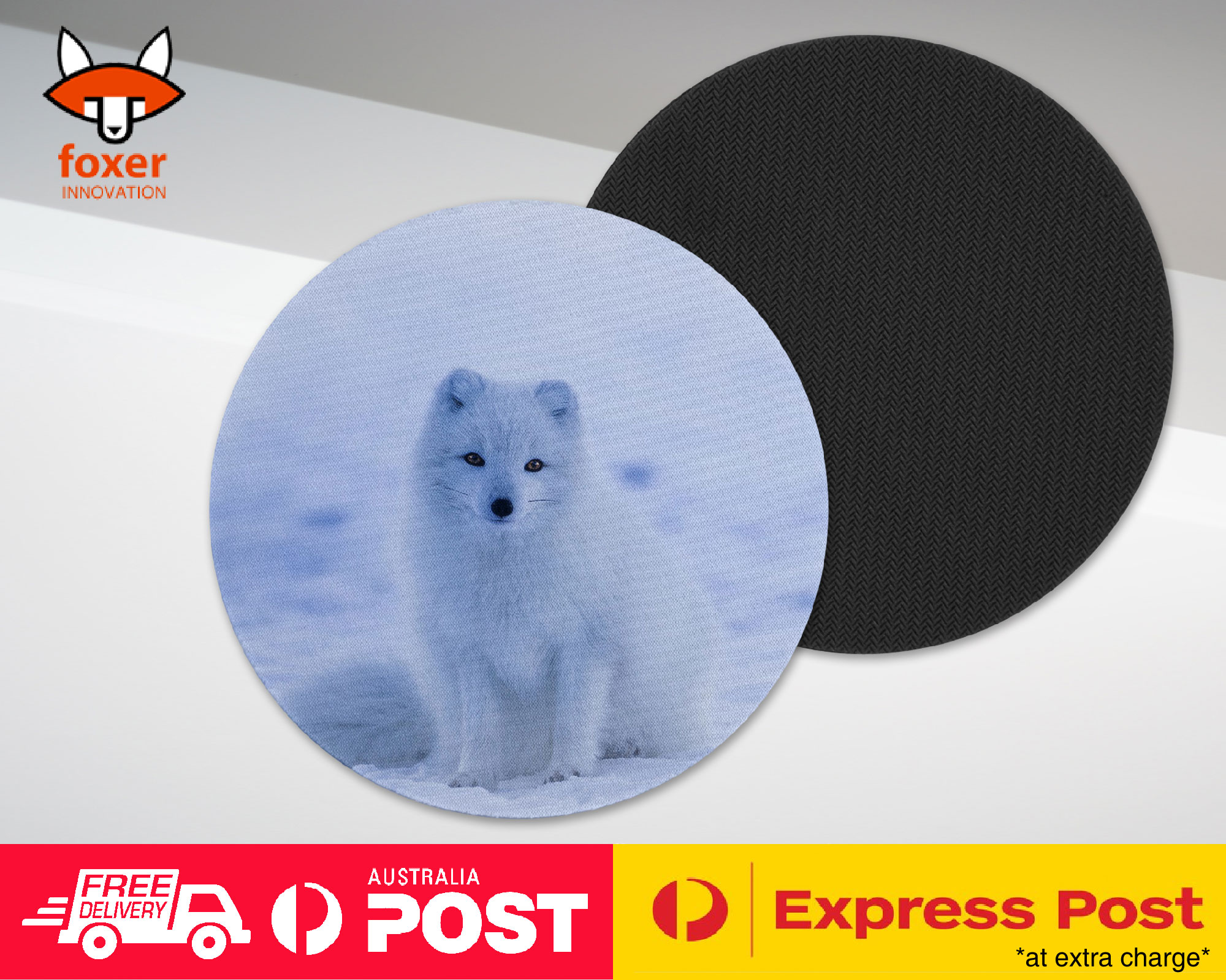 COASTER COFFEE DRINKING MAT|ARTIC FOX 1