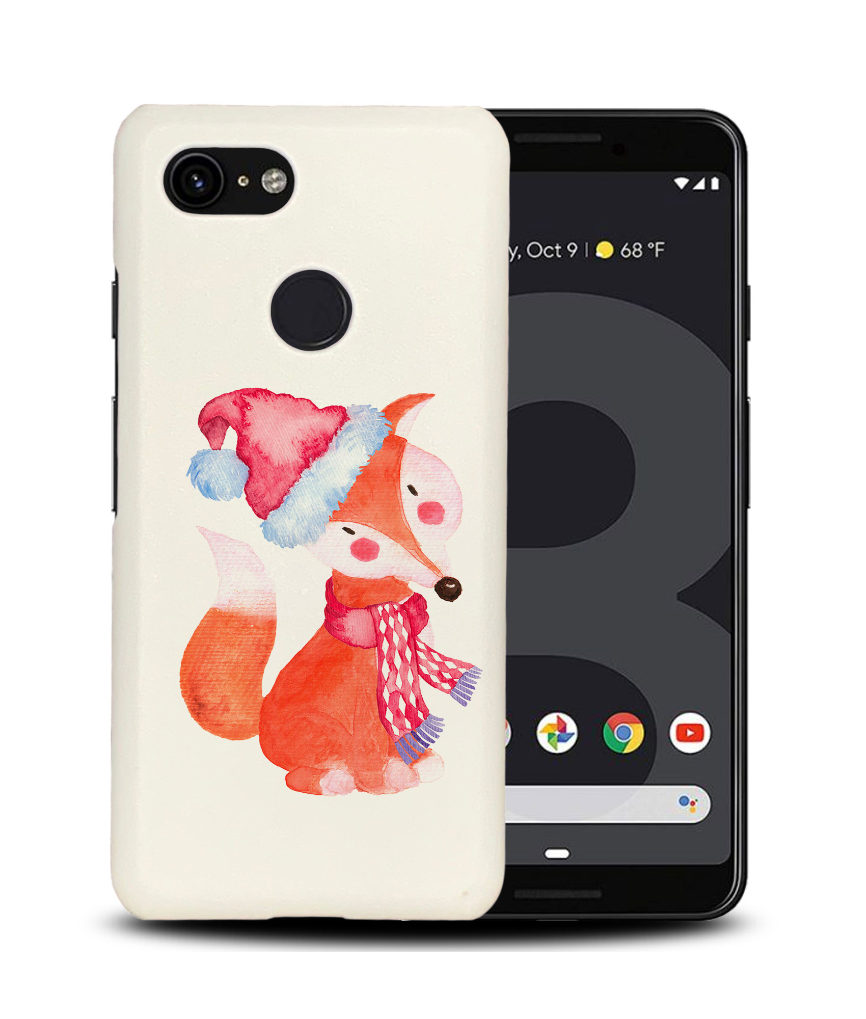 CASE COVER FOR GOOGLE PIXEL|WATERCOLOR FOX CHRISTMAS 1 - Picture 7 of 11