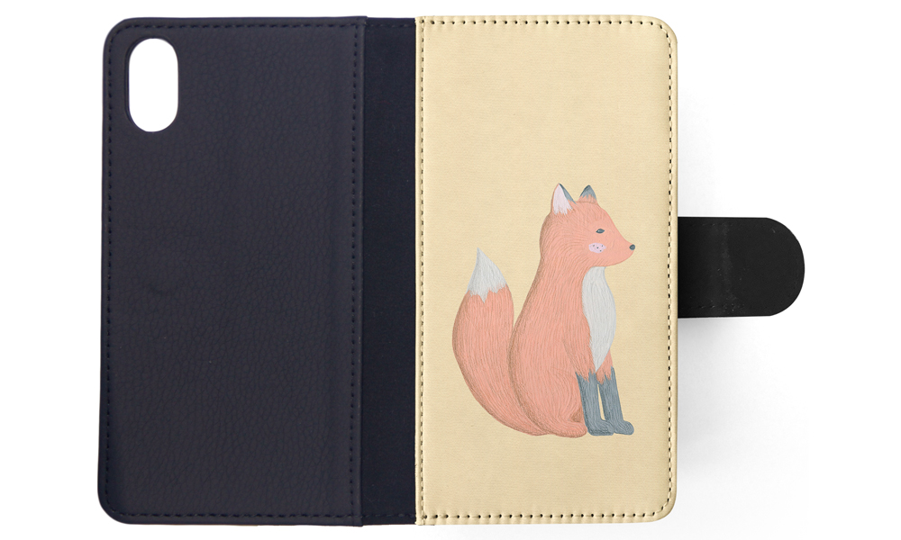 FLIP CASE FOR APPLE IPHONE|FOX SKETCH ART 1 - Picture 117 of 193