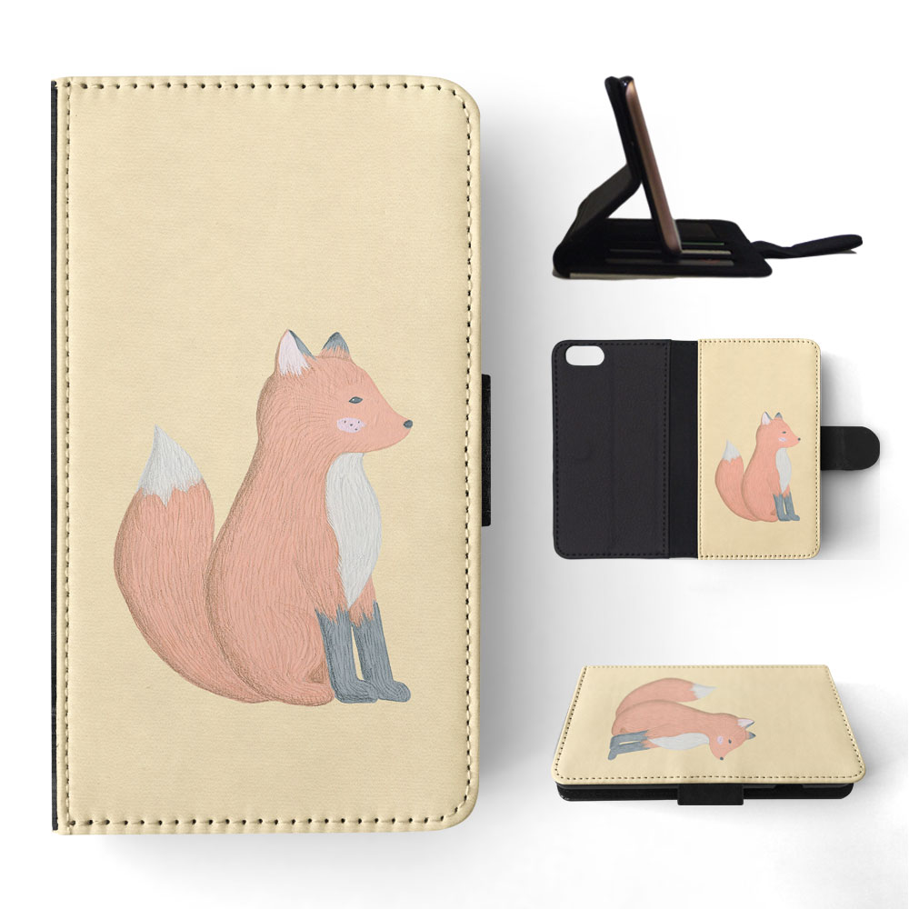 FLIP CASE FOR APPLE IPHONE|FOX SKETCH ART 1 - Picture 169 of 193
