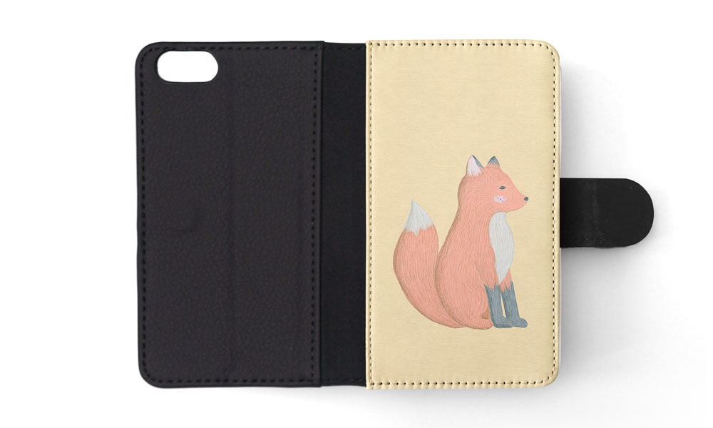 FLIP CASE FOR APPLE IPHONE|FOX SKETCH ART 1 - Picture 172 of 193