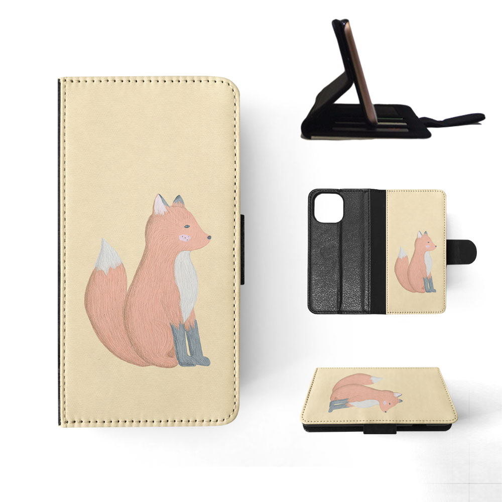 FLIP CASE FOR APPLE IPHONE|FOX SKETCH ART 1 - Picture 81 of 193