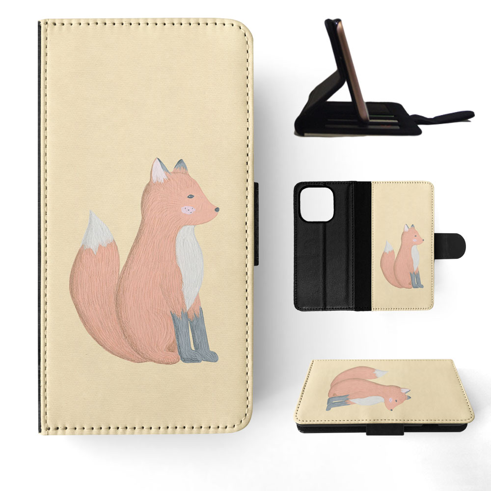 FLIP CASE FOR APPLE IPHONE|FOX SKETCH ART 1 - Picture 51 of 193