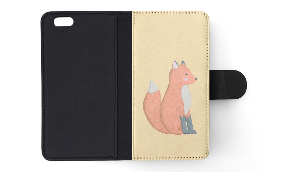 FLIP CASE FOR APPLE IPHONE|FOX SKETCH ART 1 - Picture 162 of 193