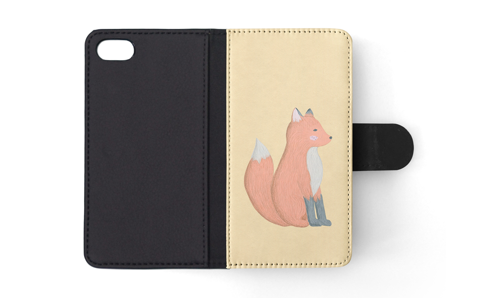 FLIP CASE FOR APPLE IPHONE|FOX SKETCH ART 1 - Picture 137 of 193