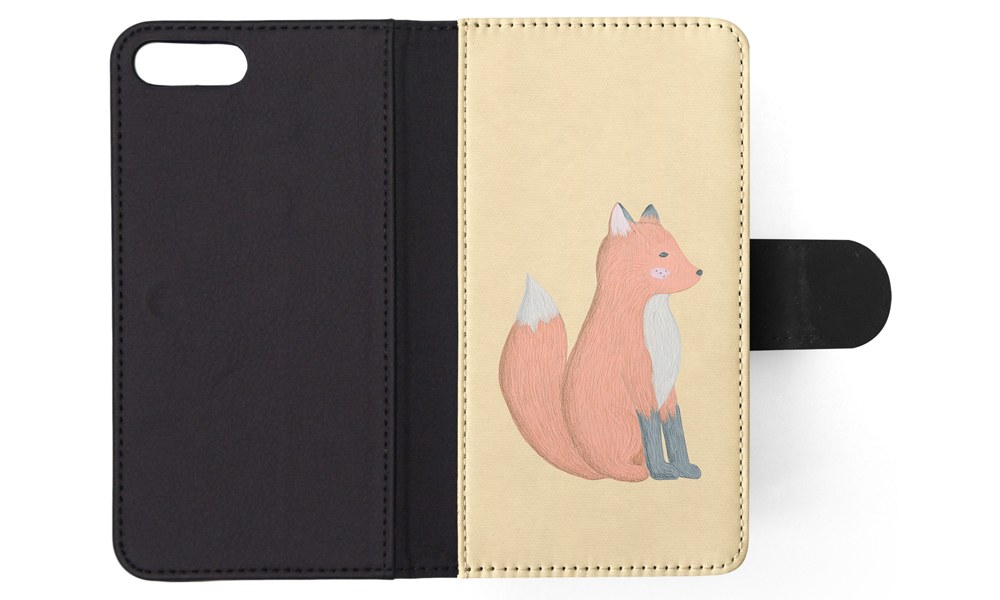 FLIP CASE FOR APPLE IPHONE|FOX SKETCH ART 1 - Picture 132 of 193