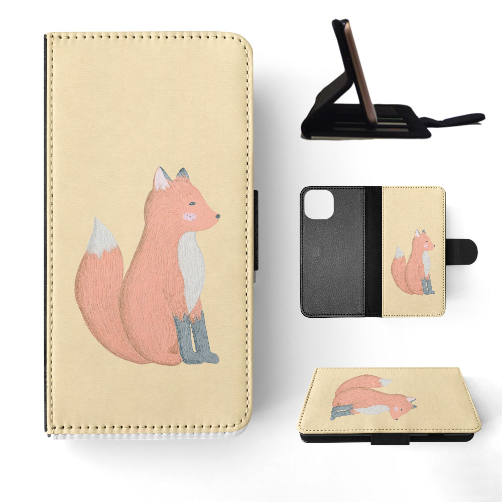 FLIP CASE FOR APPLE IPHONE|FOX SKETCH ART 1 - Picture 41 of 193