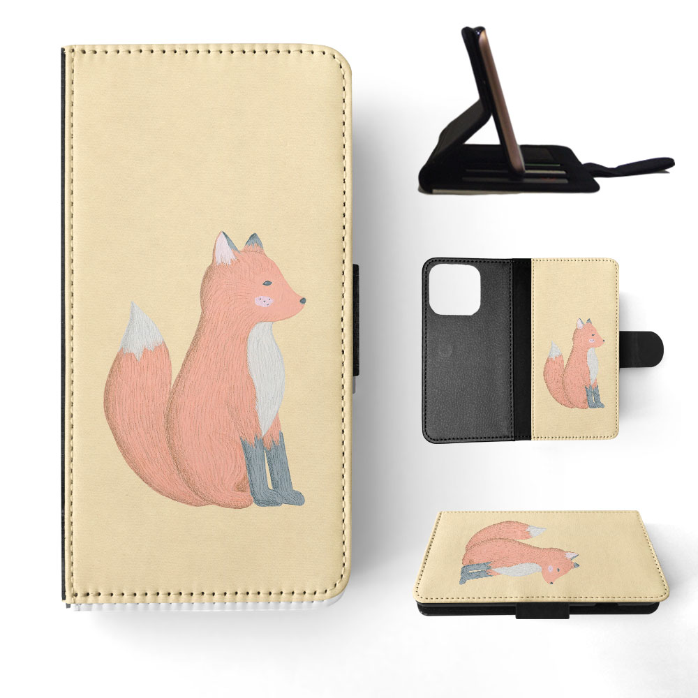 FLIP CASE FOR APPLE IPHONE|FOX SKETCH ART 1 - Picture 31 of 193